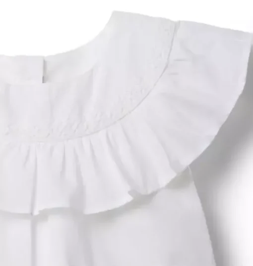 Ruffle Lace Trim Top