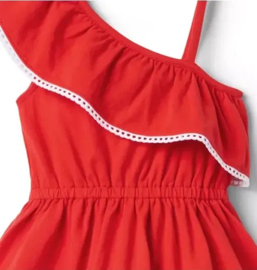 Ruffle Shoulder Dress
