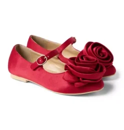 Satin Rosette Ballet Flat