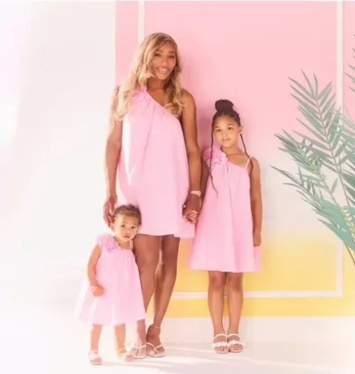 Serena Williams x Janie and Jack Women’s Love Pink Matching Dress