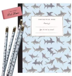 Sharks Composition Book Gift Set
