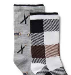Ski And Plaid Sock 2-Pack