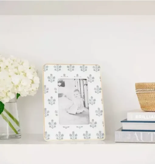 Slate Floral Frame
