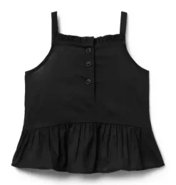 Smocked Ruffle Hem Top