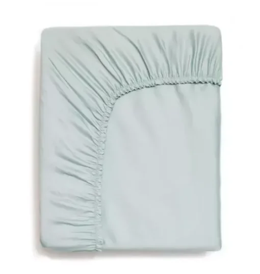 Solid Fitted Twin Sheet - Aqua