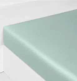 Solid Fitted Twin Sheet - Aqua