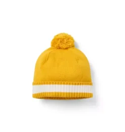 Stripe Pom Beanie