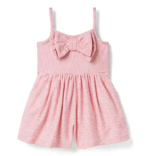 Striped Bow Romper