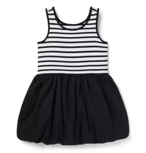 Striped Bubble Hem Dress