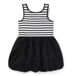Striped Bubble Hem Dress