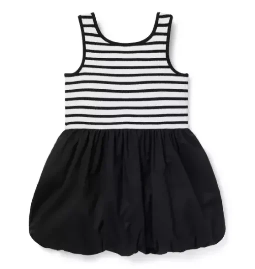 Striped Bubble Hem Dress