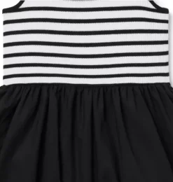 Striped Bubble Hem Dress