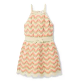 Striped Crochet Dress