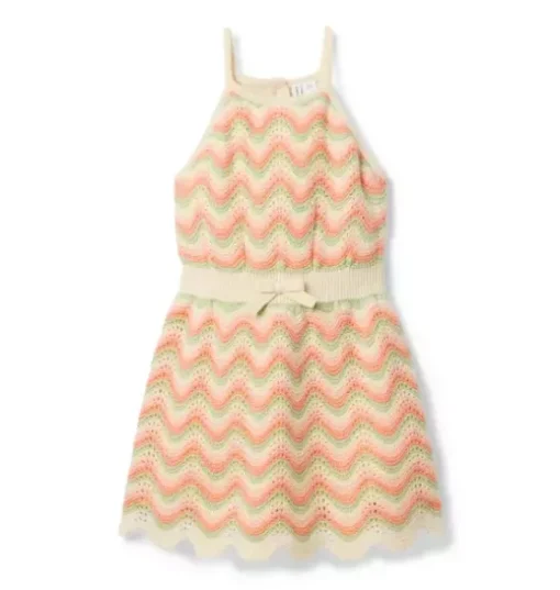 Striped Crochet Dress