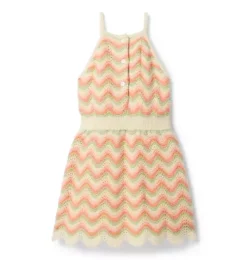 Striped Crochet Dress