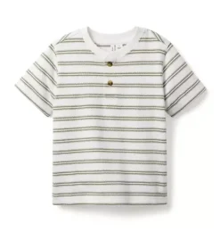Striped Henley Tee