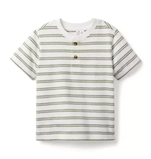 Striped Henley Tee
