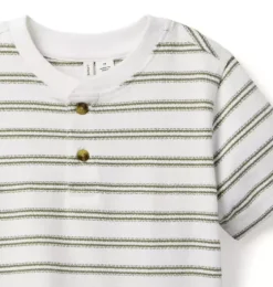Striped Henley Tee