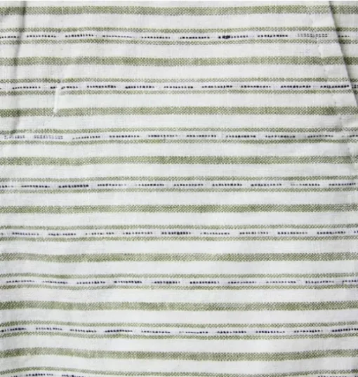Striped Linen-Cotton Short