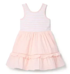 Striped Ruffle Hem Dress
