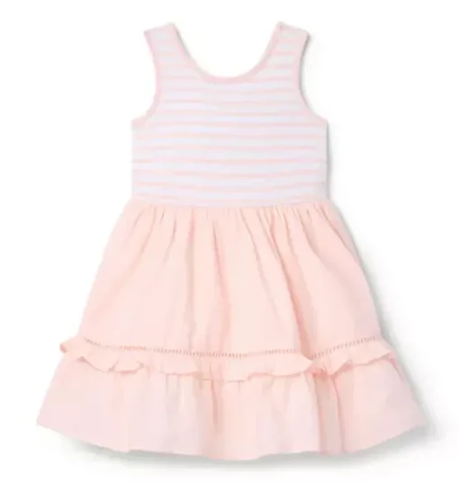 Striped Ruffle Hem Dress
