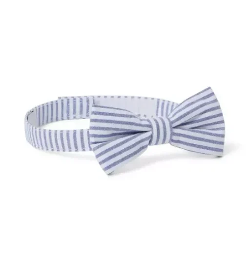 Striped Seersucker Bowtie