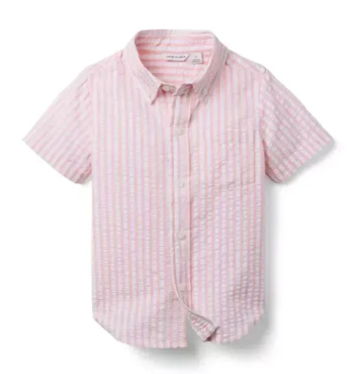 Striped Seersucker Shirt