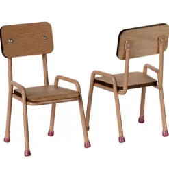 Table and chair set, Mouse - Dark powder