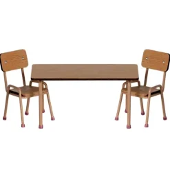Table and chair set, Mouse - Dark powder