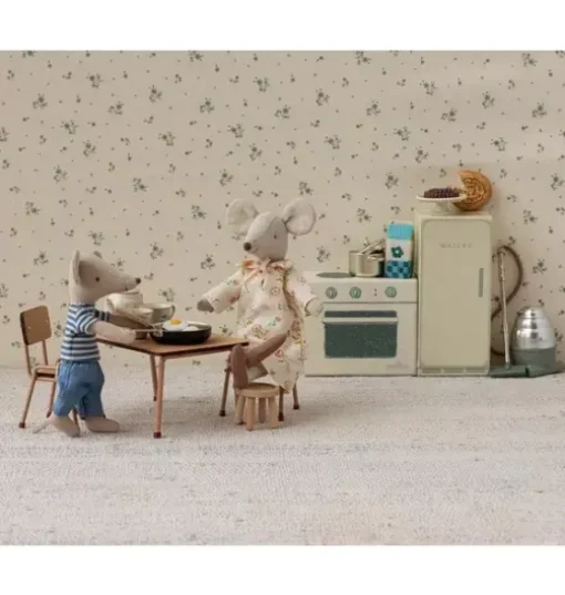 Table and chair set, Mouse - Dark powder