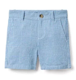 Tattersall Linen-Cotton Short