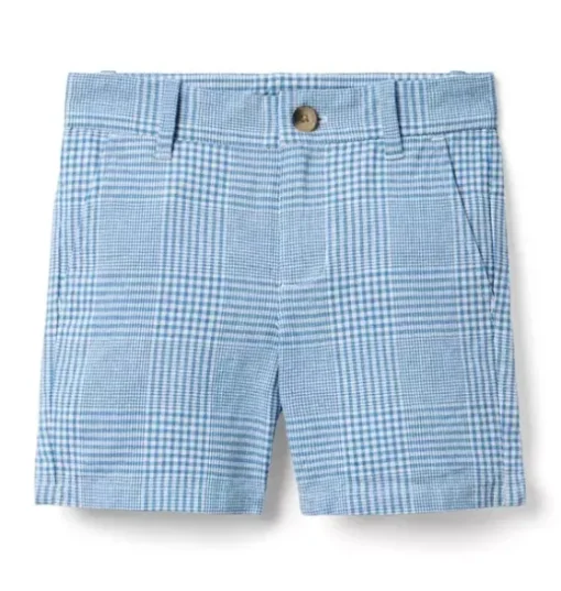 Tattersall Linen-Cotton Short
