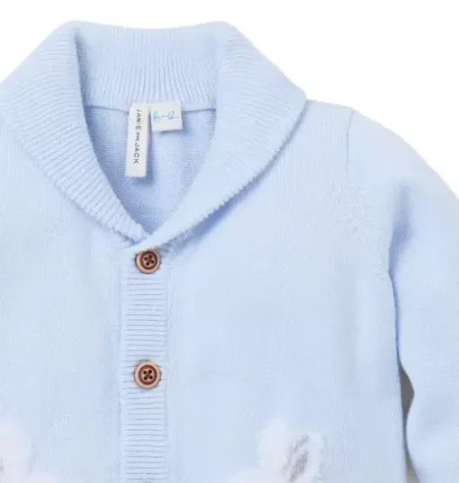 The Bunny Shawl Collar Baby Cardigan
