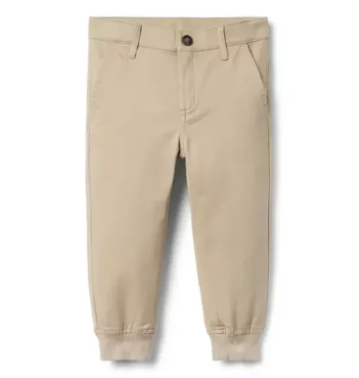 The Button Twill Jogger
