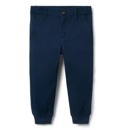 The Button Twill Jogger
