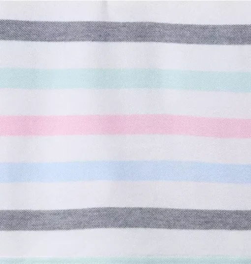 The Classic Striped Pique Polo
