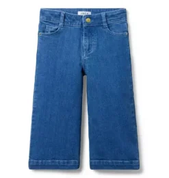 The Cropped Wide Leg Jean In Medium Wash