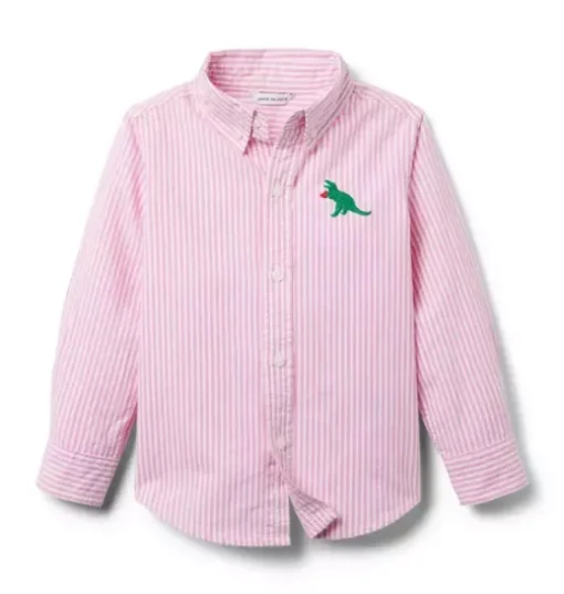 The Embroidered Dinosaur Oxford Shirt