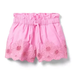 The Embroidered Floral Hem Short