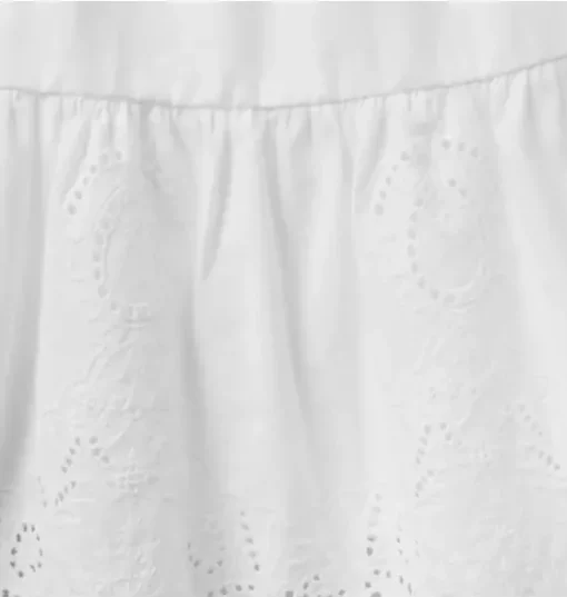 The Embroidered Floral Hem Dress