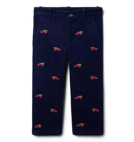 The Embroidered Holiday Corduroy Pant