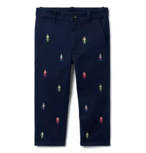 The Embroidered Nutcracker Dog Pant