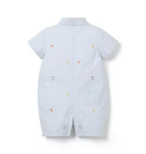 The Gingham Garden Baby Romper