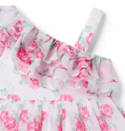 The Rose Ruffle Party Dress