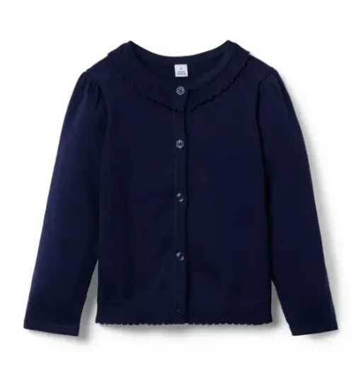 The Scallop Trim Cardigan