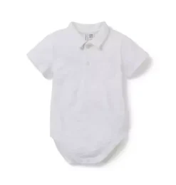 The Slub Polo Baby Bodysuit