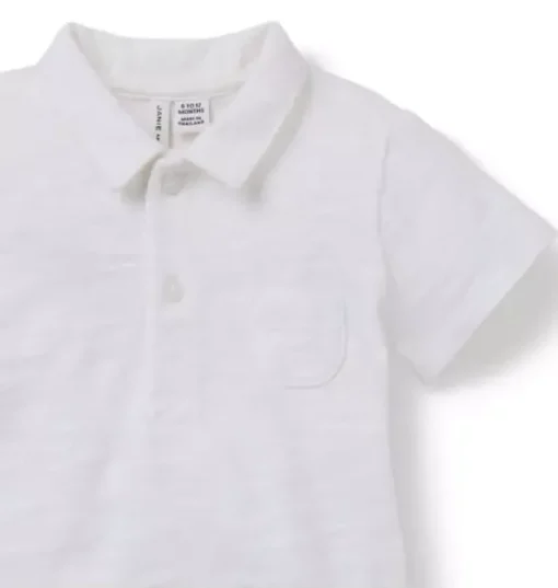 The Slub Polo Baby Bodysuit