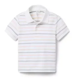 The Striped Pique Polo