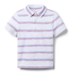 The Striped Slub Polo