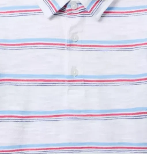 The Striped Slub Polo